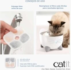 Catit Pixi Fountain Filter Cartridge - Kattendrinkbak - 6 Stuks -Huisdierbenodigdheden Korting 1200x1197 36