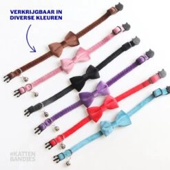 Kattenhalsband Velvet Met Strik | Halsband Kat | Kattenband Velours | Kattenbandje Velvet Met Strik, Veiligheidssluiting En Belletje In Roze -Huisdierbenodigdheden Korting 1200x1197 54