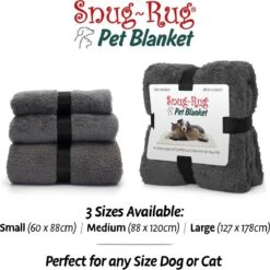 Snug-Rug Huisdier Deken Voor Honden En Katten – Small Slate Grey Kattendeken Hondendeken – Vetbed Hond Bench Bank Fleece Kat Dierendeken Kattendekentjes Kattendekentje Dierenmat Hondenmat Plaid Kattendekens Kattenplaid -Huisdierbenodigdheden Korting 1200x1198 43
