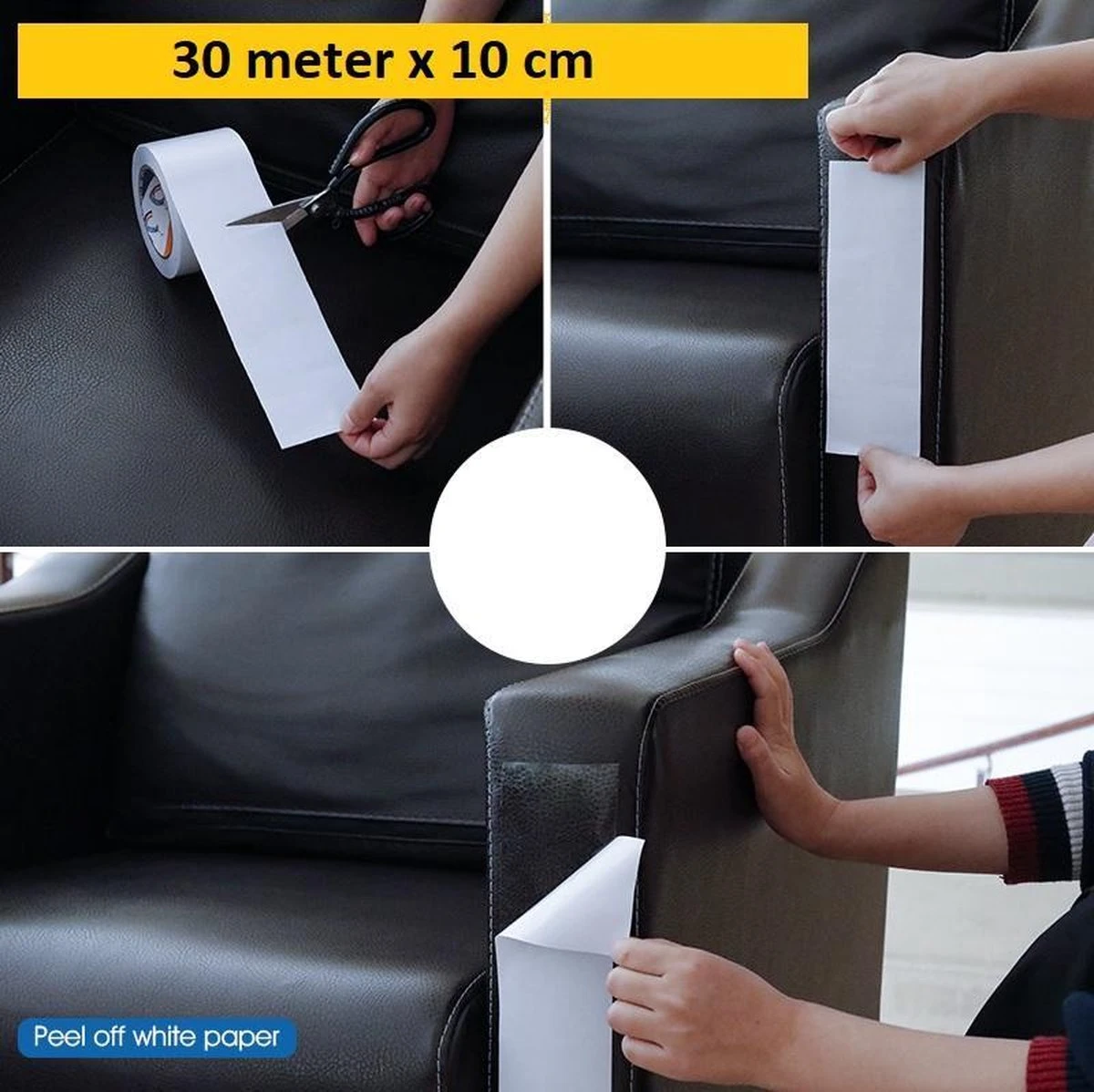 Merkloos Meubelbeschermer - Krab Bescherming - Anti Krabben - Trainingstape - 30 Meter Lang - Bescherming Voor Meubels - Meubelbescherming - Diervriendelijk Trainingstape - Tegen Krabschade - 10 Cm X 30 Meter - XXL Voordeel 4 Merkloos Meubelbeschermer - Krab Bescherming - Anti Krabben - Trainingstape - 30 Meter Lang - Bescherming Voor Meubels - Meubelbescherming - Diervriendelijk Trainingstape - Tegen Krabschade - 10 Cm X 30 Meter - XXL Voordeel - Image 2