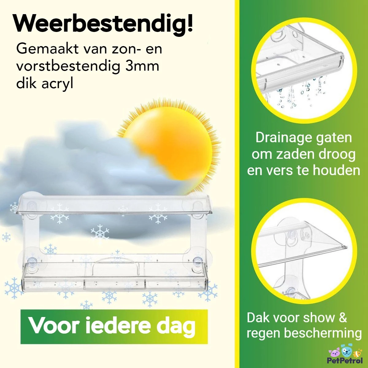 Donkersstuff - Voederhuisje Raam - Acryl - Hangend Vogelhuisje – Hangend Aan Het Raam, Met Zuignap – Doorzichtig Raamvoederbakje – Vogelhuisjes 11 Donkersstuff - Voederhuisje Raam - Acryl - Hangend Vogelhuisje – Hangend Aan Het Raam, Met Zuignap – Doorzichtig Raamvoederbakje – Vogelhuisjes - Afbeelding 9