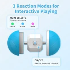 Cheerble Wicked Ball W1| Blauw| Zelf Rollende Bal Voor Honden | 3 Automatische Speelmodi | Interactief En Intelligentie Hondenspeelgoed | Hondenspeeltje| USB Oplaadbaar -Huisdierbenodigdheden Korting 1200x1199 26