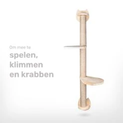 Katten Klimmuur - Krabpaal - 2 Plateaus - Katten Klim Wand - Muur - Klimmuur Kat - Voor Grote Katten - Klimwand - Complete Set 9 Katten Klimmuur - Krabpaal - 2 Plateaus - Katten Klim Wand - Muur - Klimmuur Kat - Voor Grote Katten - Klimwand - Complete Set -Huisdierbenodigdheden Korting 1200x1199 36