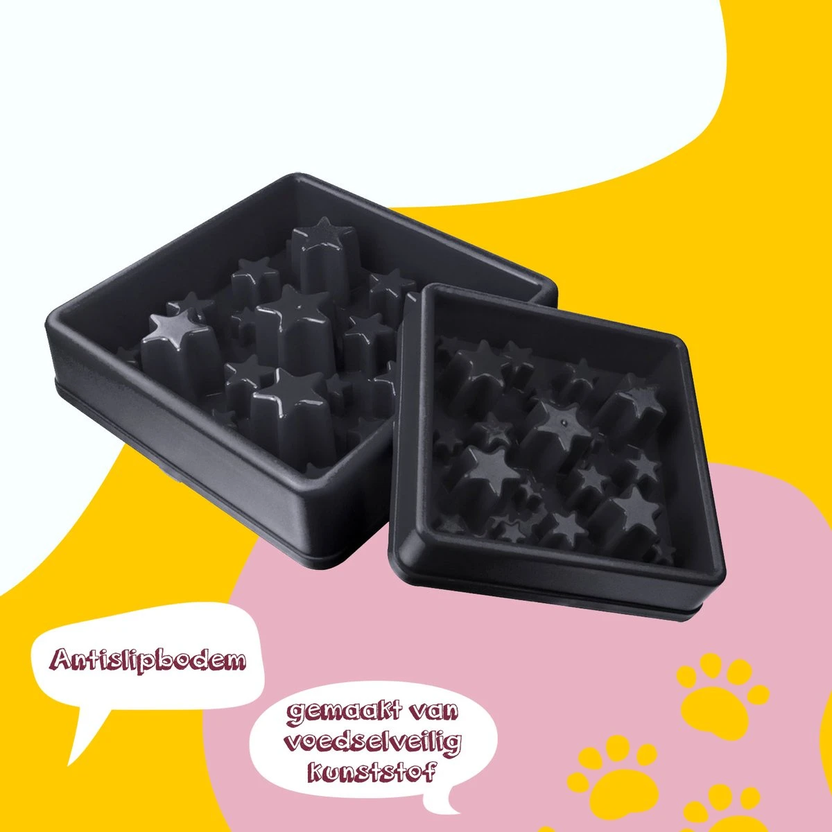 Eat Slow Live Longer Star Voerbak – Anti-schrok Voerbak – Slow Feeder Voor Honden – Anti-slip – Grijs – Ø30 Cm - Large/Extra Large – Geschikt Voor De Grotere Hond 5 Eat Slow Live Longer Star Voerbak – Anti-schrok Voerbak – Slow Feeder Voor Honden – Anti-slip – Grijs – Ø30 Cm - Large/Extra Large – Geschikt Voor De Grotere Hond - Image 3