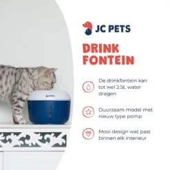 JC Pets Premium Drinkfontein Voor Kat Of Hond - Inclusief 3 Filters - Kattenfontein - Fluisterstil - Waterfontein Katten En Honden -Huisdierbenodigdheden Korting 1200x1200 1037