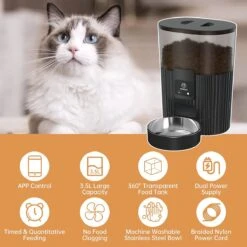 Papifeed Automatische Smartvoerbak Kat En Hond - Voerautomaat Kat - Voerdispenser - Speciaal Design -Huisdierbenodigdheden Korting 1200x1200 1066