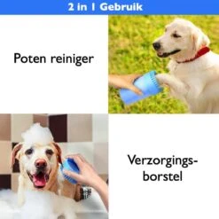 Merkloos 2 In 1 Hondenpoten Reiniger - Hondenborstel - Borstel Hond / Kat - Hondenpoot Reiniger - Huisdier Poot Wassen - Borstel - Hondenverzorging - Verzorging Hond - Honden Wassen - Schoonmaak Borstel - Kattenborstel -Huisdierbenodigdheden Korting 1200x1200 109