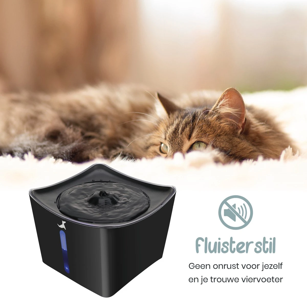 Loyalpetclub® XL Drinkfontein Kat – Drinkbak Hond & Kat - Waterfontein Kat – Waterdispenser 3L - Kattenfontein Met Waterfilter - Inclusief Mat 5 Loyalpetclub® XL Drinkfontein Kat – Drinkbak Hond & Kat - Waterfontein Kat – Waterdispenser 3L - Kattenfontein Met Waterfilter - Inclusief Mat - Image 3