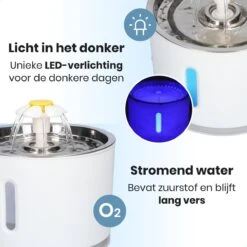 Krexs Drinkfontein - Kattenfontein – Waterfontein - Drinkbak - Hondenfontein – Kattenspeeltje - Kat -Huisdierbenodigdheden Korting 1200x1200 1137