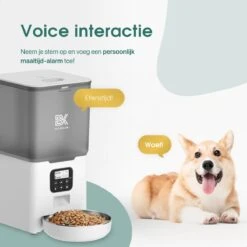 Bowkam Automatische Voerautomaat - Voerbak - Voerautomaat - Voerbak Kat - Voerbak Hond - Wit - Met Voice Recording -Huisdierbenodigdheden Korting 1200x1200 1163