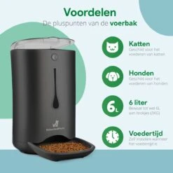 Automatische Voerbak Kat En Hond - Voerautomaat Kat - Voerdispenser Voor Huisdier - Smartphone Besturing - Zwart - Compatibel Met 2,4Ghz -Huisdierbenodigdheden Korting 1200x1200 1178