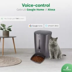 Automatische Voerbak Kat En Hond - Voerautomaat Kat - Voerdispenser Voor Huisdier - Smartphone Besturing - Zwart - Compatibel Met 2,4Ghz -Huisdierbenodigdheden Korting 1200x1200 1181