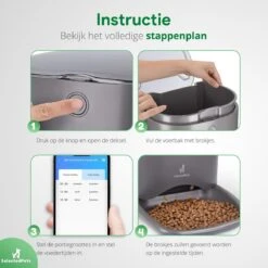 Automatische Voerbak Kat En Hond - Voerautomaat Kat - Voerdispenser Voor Huisdier - Smartphone Besturing - Zwart - Compatibel Met 2,4Ghz -Huisdierbenodigdheden Korting 1200x1200 1182