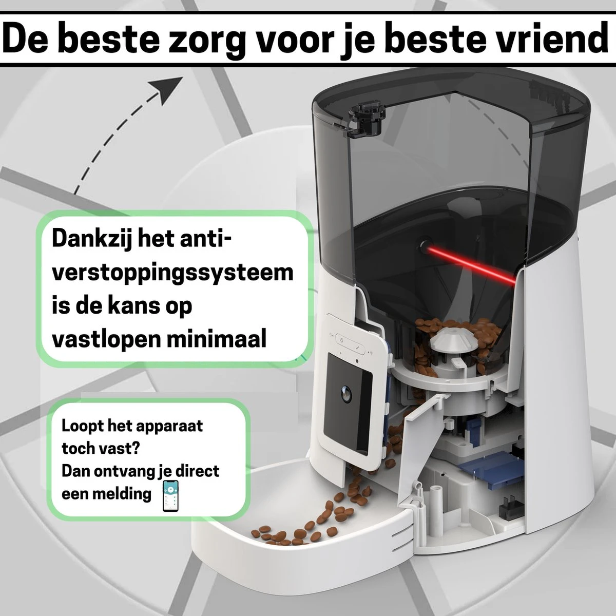 BOME Voerautomaat - Camera En Audio - Inclusief SD-Kaart - Automatische Voerbak Kat Of Hond - Wit 8 BOME Voerautomaat - Camera En Audio - Inclusief SD-Kaart - Automatische Voerbak Kat Of Hond - Wit - Image 6