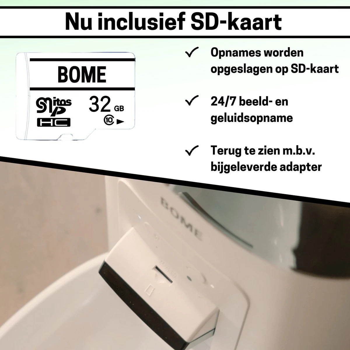 BOME Voerautomaat - Camera En Audio - Inclusief SD-Kaart - Automatische Voerbak Kat Of Hond - Wit 10 BOME Voerautomaat - Camera En Audio - Inclusief SD-Kaart - Automatische Voerbak Kat Of Hond - Wit - Image 8