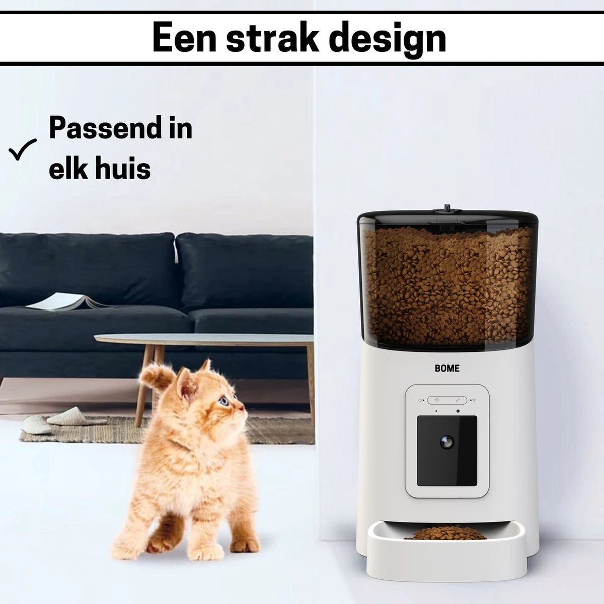 BOME Voerautomaat - Camera En Audio - Inclusief SD-Kaart - Automatische Voerbak Kat Of Hond - Wit 11 BOME Voerautomaat - Camera En Audio - Inclusief SD-Kaart - Automatische Voerbak Kat Of Hond - Wit - Image 9