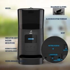 Pawsy® AR1 - Automatische Voerbak – Automatische Voederbak Kat - Kattenvoerautomaat - Voerdispenser - Zwart - 6L - Smart App – Instelbaar Voedingsschema Voor Huisdier – GRATIS Opscheplepel 24 Pawsy® AR1 - Automatische Voerbak – Automatische Voederbak Kat - Kattenvoerautomaat - Voerdispenser - Zwart - 6L - Smart App – Instelbaar Voedingsschema Voor Huisdier – GRATIS Opscheplepel -Huisdierbenodigdheden Korting 1200x1200 1216