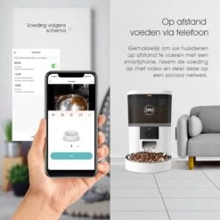 JMV Automatische Voerbak Voor Kat En Hond - Voerautomaat Met Verstelbare Camera En Smartphone Besturing - 6 Liter -Huisdierbenodigdheden Korting 1200x1200 1226