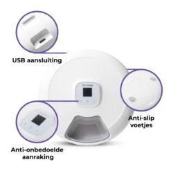 Pettadore Nutri Turn - Voerautomaat Kat/Hond - Smart Met App - 6 Maaltijden Nat En Droogvoer -Huisdierbenodigdheden Korting 1200x1200 1251