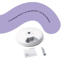 Pettadore Nutri Turn - Voerautomaat Kat/Hond - Smart Met App - 6 Maaltijden Nat En Droogvoer -Huisdierbenodigdheden Korting 1200x1200 1259