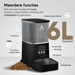 Hozie® Voerautomaat - App En Full HD Camera - Automatische Voerbak Kat Of Hond - Voerinhoud 6 Liter - Voerdispenser - Wit -Huisdierbenodigdheden Korting 1200x1200 1263