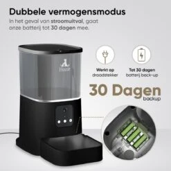 Hozie® Voerautomaat - App En Full HD Camera - Automatische Voerbak Kat Of Hond - Voerinhoud 6 Liter - Voerdispenser - Wit -Huisdierbenodigdheden Korting 1200x1200 1267
