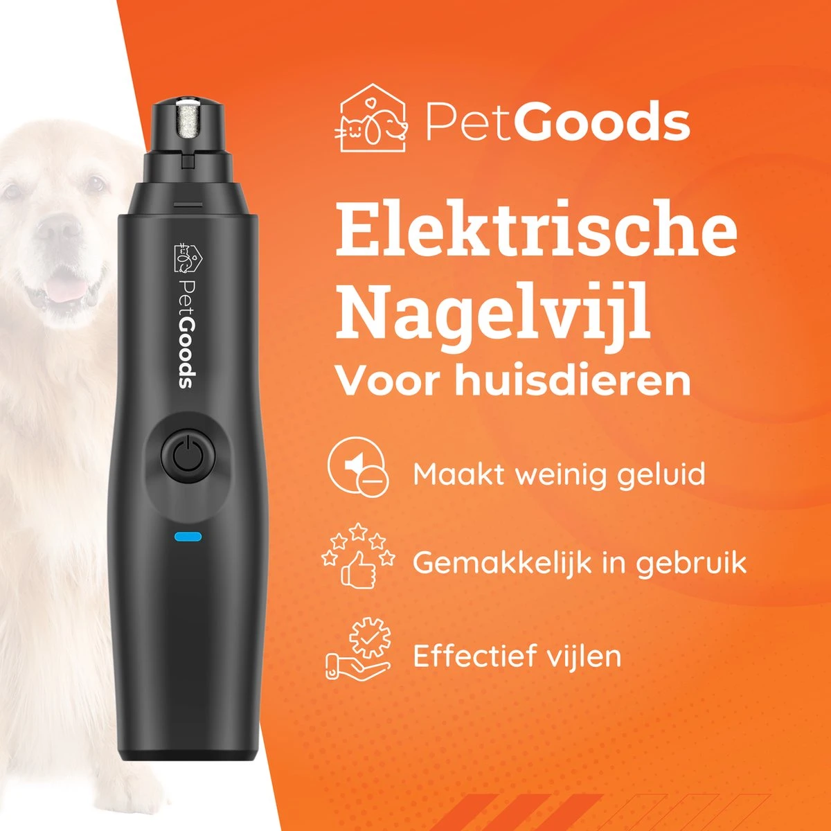 PetGoods Elektrische Nagel Vijl Voor Huisdieren - Incl. 2 Vijlen - Honden/Katten/Dieren - Draadloos 4 PetGoods Elektrische Nagel Vijl Voor Huisdieren - Incl. 2 Vijlen - Honden/Katten/Dieren - Draadloos - Image 2