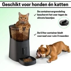 BOME Voerautomaat - Camera En Audio - Inclusief SD-Kaart - Automatische Voerbak Kat Of Hond - Voerautomaat Kat - Zwart -Huisdierbenodigdheden Korting 1200x1200 1273