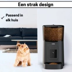 BOME Voerautomaat - Camera En Audio - Inclusief SD-Kaart - Automatische Voerbak Kat Of Hond - Voerautomaat Kat - Zwart -Huisdierbenodigdheden Korting 1200x1200 1278