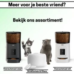 BOME Voerautomaat - Camera En Audio - Inclusief SD-Kaart - Automatische Voerbak Kat Of Hond - Voerautomaat Kat - Zwart -Huisdierbenodigdheden Korting 1200x1200 1279