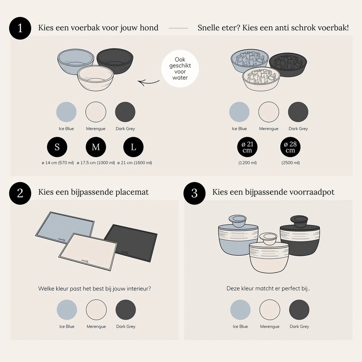 District 70 SERVE - Placemat Voor Honden En Katten - Matcht Met De BAMBOO Voerbakken - Merengue, Ice Blauw En Donker Grijs - 50 X35 Cm - Merengue 9 District 70 SERVE - Placemat Voor Honden En Katten - Matcht Met De BAMBOO Voerbakken - Merengue, Ice Blauw En Donker Grijs - 50 X35 Cm - Merengue - Image 7