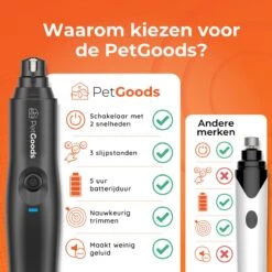 PetGoods Elektrische Nagel Vijl Voor Huisdieren - Incl. 2 Vijlen - Honden/Katten/Dieren - Draadloos 21 PetGoods Elektrische Nagel Vijl Voor Huisdieren - Incl. 2 Vijlen - Honden/Katten/Dieren - Draadloos -Huisdierbenodigdheden Korting 1200x1200 134