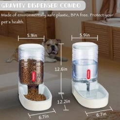 Automatische Voederdispenser Voor Kleine En Middelgrote Huisdieren, 3,8 L, Reisvoerdispenser En Waterdispenser Voor Honden, Katten, Huisdieren (grijs) -Huisdierbenodigdheden Korting 1200x1200 1362