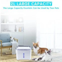 Drinkfontein Voor Huisdieren, 2,0 L Drinkfontein Voor Huisdieren Met Filter Voor Katten En Honden, Automatische Stille Drinkfontein Voor Huisdieren Met Led-verlichting-plein -Huisdierbenodigdheden Korting 1200x1200 1365