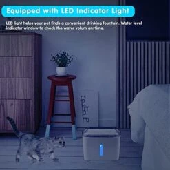Drinkfontein Voor Huisdieren, 2,0 L Drinkfontein Voor Huisdieren Met Filter Voor Katten En Honden, Automatische Stille Drinkfontein Voor Huisdieren Met Led-verlichting-plein -Huisdierbenodigdheden Korting 1200x1200 1366
