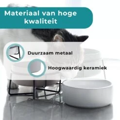 Homefy Voerbak Hond/Kat - Metalen Standaard - 2 X 400 ML - Zwart/Blauw 14 Homefy Voerbak Hond/Kat - Metalen Standaard - 2 X 400 ML - Zwart/Blauw -Huisdierbenodigdheden Korting 1200x1200 1372