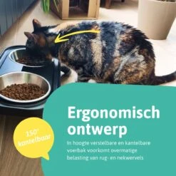Moowi - In Hoogte Verstelbare Voerbak Voor Kat - Dubbele RVS Etensbak - Ook Voor Kleine Hond - Drinkbak - Ergonomisch - 350 ML - 14 CM - Zwart 17 Moowi - In Hoogte Verstelbare Voerbak Voor Kat - Dubbele RVS Etensbak - Ook Voor Kleine Hond - Drinkbak - Ergonomisch - 350 ML - 14 CM - Zwart -Huisdierbenodigdheden Korting 1200x1200 1376