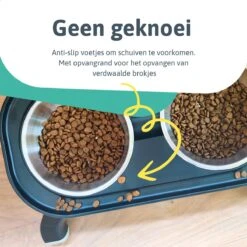 Moowi - In Hoogte Verstelbare Voerbak Voor Kat - Dubbele RVS Etensbak - Ook Voor Kleine Hond - Drinkbak - Ergonomisch - 350 ML - 14 CM - Zwart 21 Moowi - In Hoogte Verstelbare Voerbak Voor Kat - Dubbele RVS Etensbak - Ook Voor Kleine Hond - Drinkbak - Ergonomisch - 350 ML - 14 CM - Zwart -Huisdierbenodigdheden Korting 1200x1200 1379
