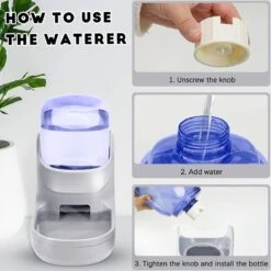 Huisdieren Feeder Set Hondenvoer Katten Feeder Met Waterdispenser Automatische Zwaartekracht Grote Capaciteit Huisdieren Feeder Auto Voor Kleine Middelgrote Grote Katten Honden (Grijs) -Huisdierbenodigdheden Korting 1200x1200 1401