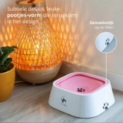 Lovely Pets - Drinkbak Hond - Drinkbak Voor Honden - Waterbak - Anti Knoei - Verminderd Slobberen - Onderweg - Hond - Drinkbak - Huisdier - Water Bowl - Roadrefresher - LARGE - Roze -Huisdierbenodigdheden Korting 1200x1200 1407