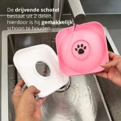 Lovely Pets - Drinkbak Hond - Drinkbak Voor Honden - Waterbak - Anti Knoei - Verminderd Slobberen - Onderweg - Hond - Drinkbak - Huisdier - Water Bowl - Roadrefresher - LARGE - Roze -Huisdierbenodigdheden Korting 1200x1200 1409
