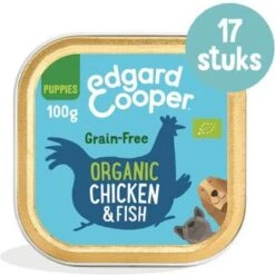 17x Edgard & Cooper Kuipje Vers Vlees Puppy Hondenvoer Bio Kip - Vis 100 Gr -Huisdierbenodigdheden Korting 1200x1200 1563