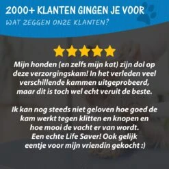 Hoogwaardige 2-Zijdige Hondenkam Hondenborstel Borstel Hond Klittenkam - Ondervacht Kam - Honden Borstel - Honden Kam - Hondenborstel Langharig - Hondenborstel Kortharig - Verwijdert Klitten - Voorkomt Verharing - Blauw - Woodoro -Huisdierbenodigdheden Korting 1200x1200 159