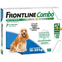 Frontline Combo - M: Van 10 Tot 20 Kg - Anti Vlooienmiddel En Tekenmiddel - Hond - 6 Pipetten -Huisdierbenodigdheden Korting 1200x1200 1606