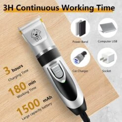 Merkloos Hondentondeuse, Hundeschermaschine / Dog Clippers - Dierenhaartrimmer, Hondentondeuse Kit Hond Verzorging -Huisdierbenodigdheden Korting 1200x1200 162