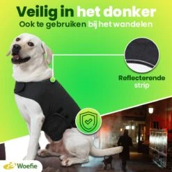 Woefie Honden Anti Stress Vest - Hond Blaffen - Maat S - Reflecterend - Thundershirt - Grijs -Huisdierbenodigdheden Korting 1200x1200 1636