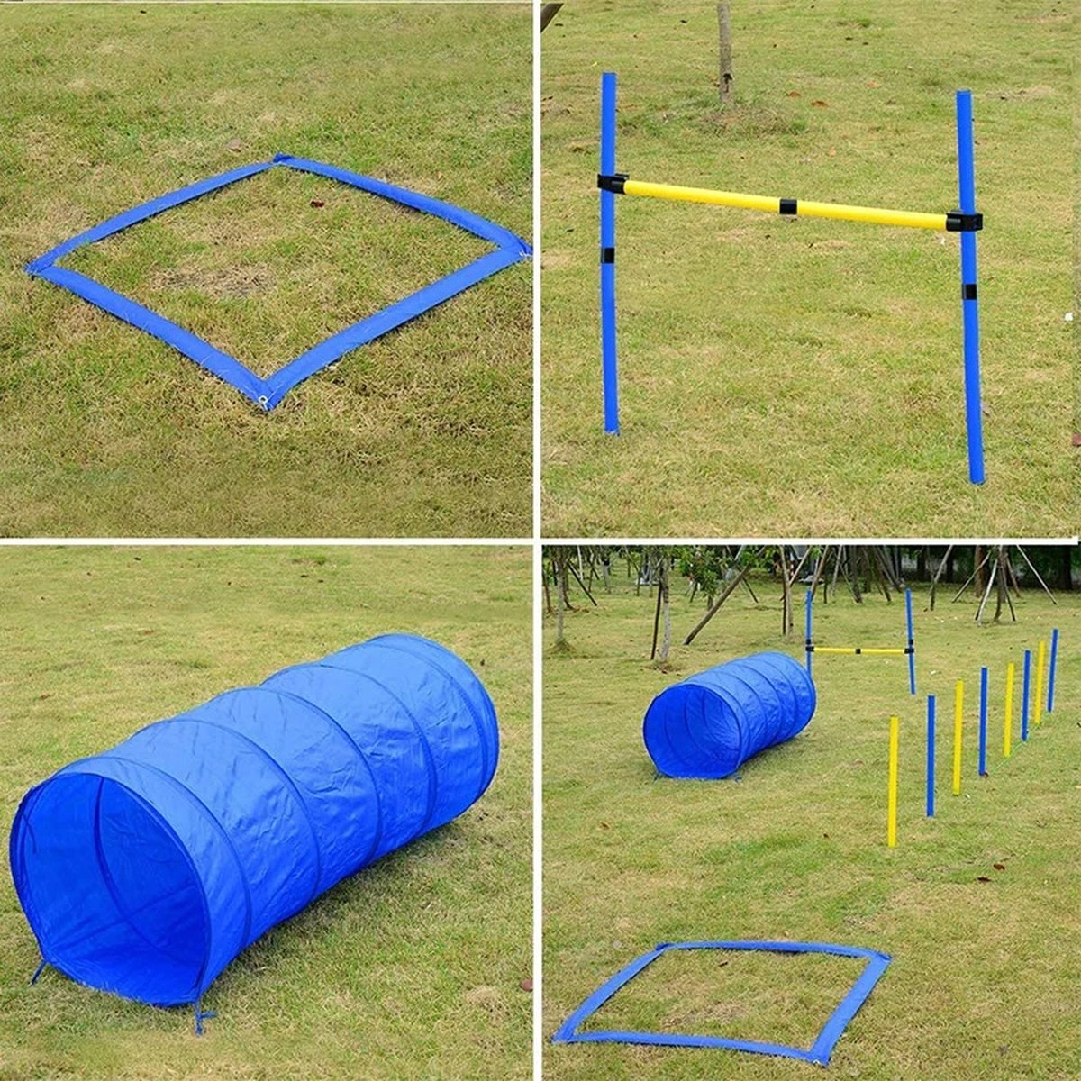 Agility Voor De Hond - 16 Delig - Agility Set - Hondentunnel - Horde - Slalom Palen - Honden Training Set - Honden Behendigheidsset - Agility Toestellen 4 Agility Voor De Hond - 16 Delig - Agility Set - Hondentunnel - Horde - Slalom Palen - Honden Training Set - Honden Behendigheidsset - Agility Toestellen - Image 2