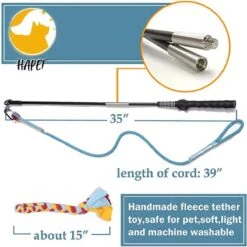 CF Pack - Hond Buitenspeelgoed Actief Behendigheid Touw Dog Flirt Pole Flirtpole Toy Tug Tease Wand Non-Bungee Cord Dog Toy For Fun Obedience Training Extandable Toy Honden Speelgoed Hondenspeelgoed Behendigheidspeelgoed -Huisdierbenodigdheden Korting 1200x1200 1720