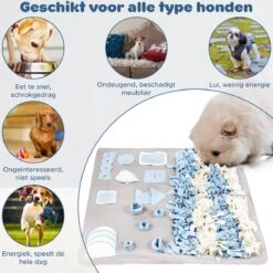 Snuffelmat Hond - Likmat Hond - Honden Speelgoed Intelligentie - Anti Schrokbak Hond - Honden Speeltjes - 100cmx100cm -Huisdierbenodigdheden Korting 1200x1200 1743