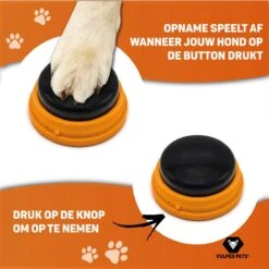Vulpes Pets® PRO Praatknop Voor Honden Met Speelmat - Dogbuttons - Laat Uw Huisdier Spreken - Hondenspeelgoed - Honden Training - Inclusief E-Book En Speelmat -Huisdierbenodigdheden Korting 1200x1200 1763
